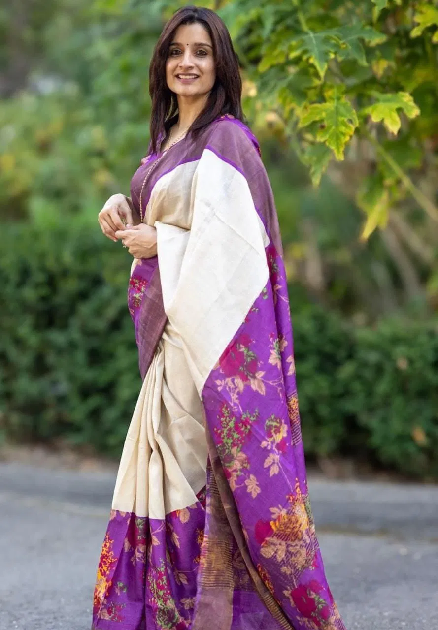MG 477 Linen Digital Printed Daily Wear Saree Wholesale Online
